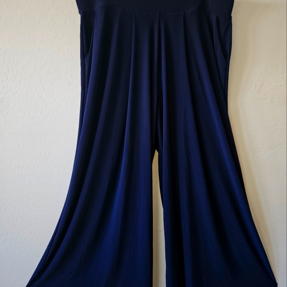 Cato Navy Wide Leg Palazzo Pants